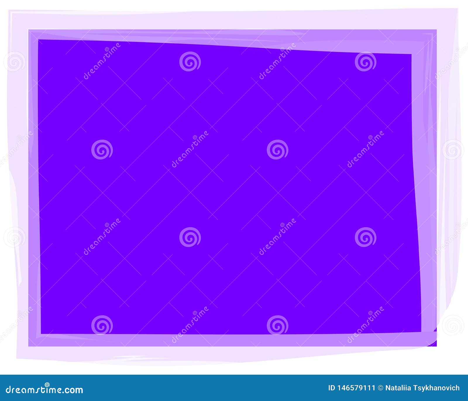 Frame Rectangle Lilac Brush Stroke Stock Illustration - Illustration of ...