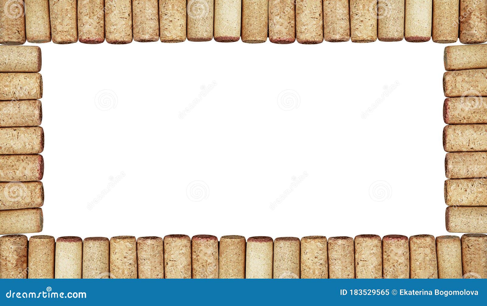 Frame Of Set From The Collection Of Many Different Vintage Wine Corks