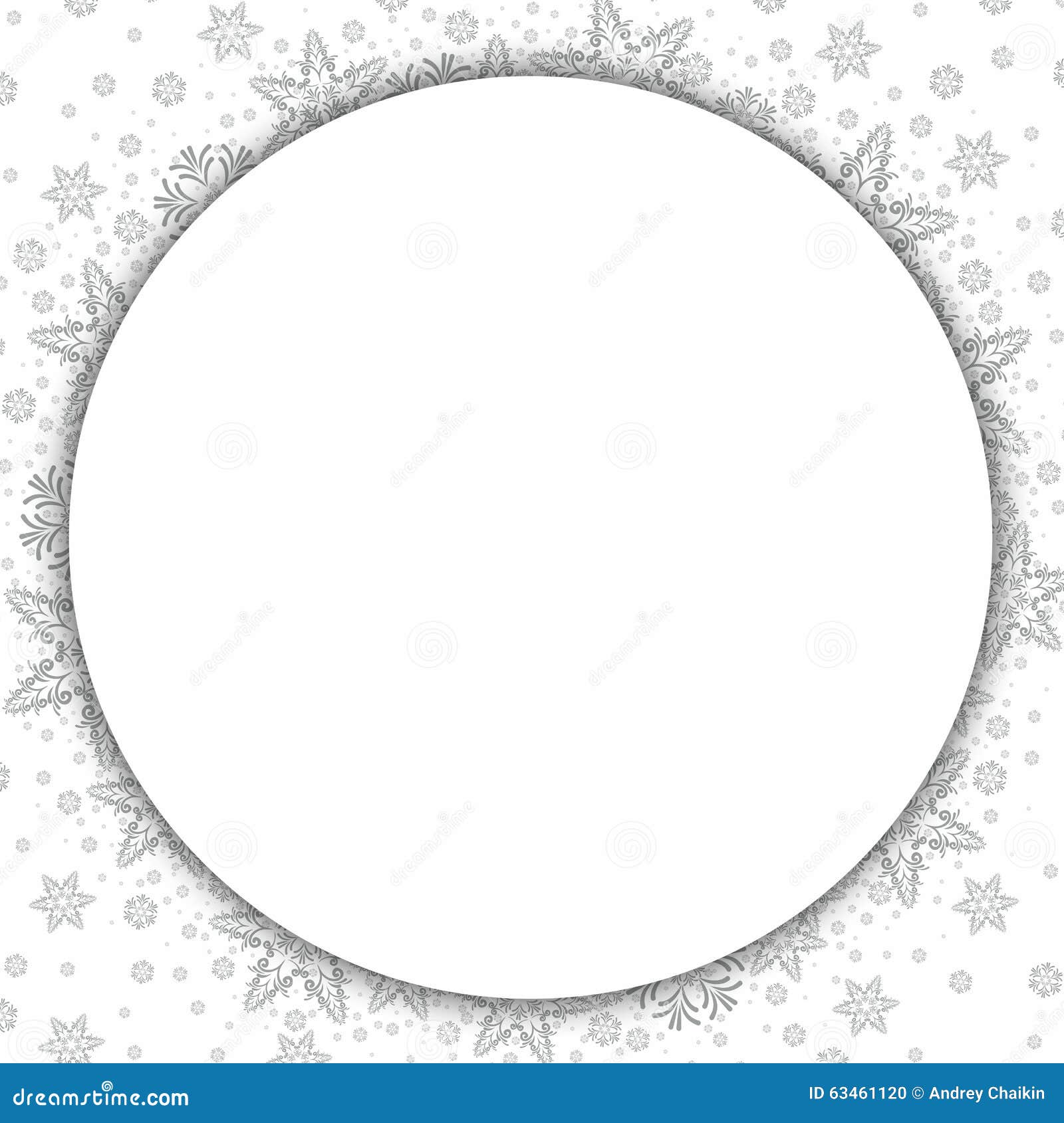 Frame with the snow. stock illustration. Illustration of pattern - 63461120