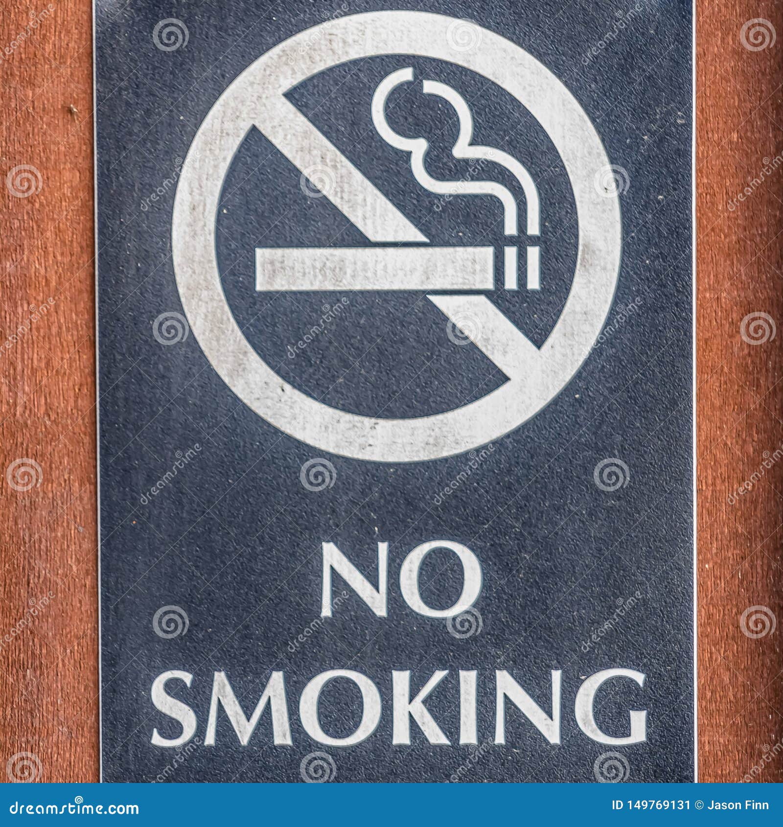 Square No Smoking Sign 