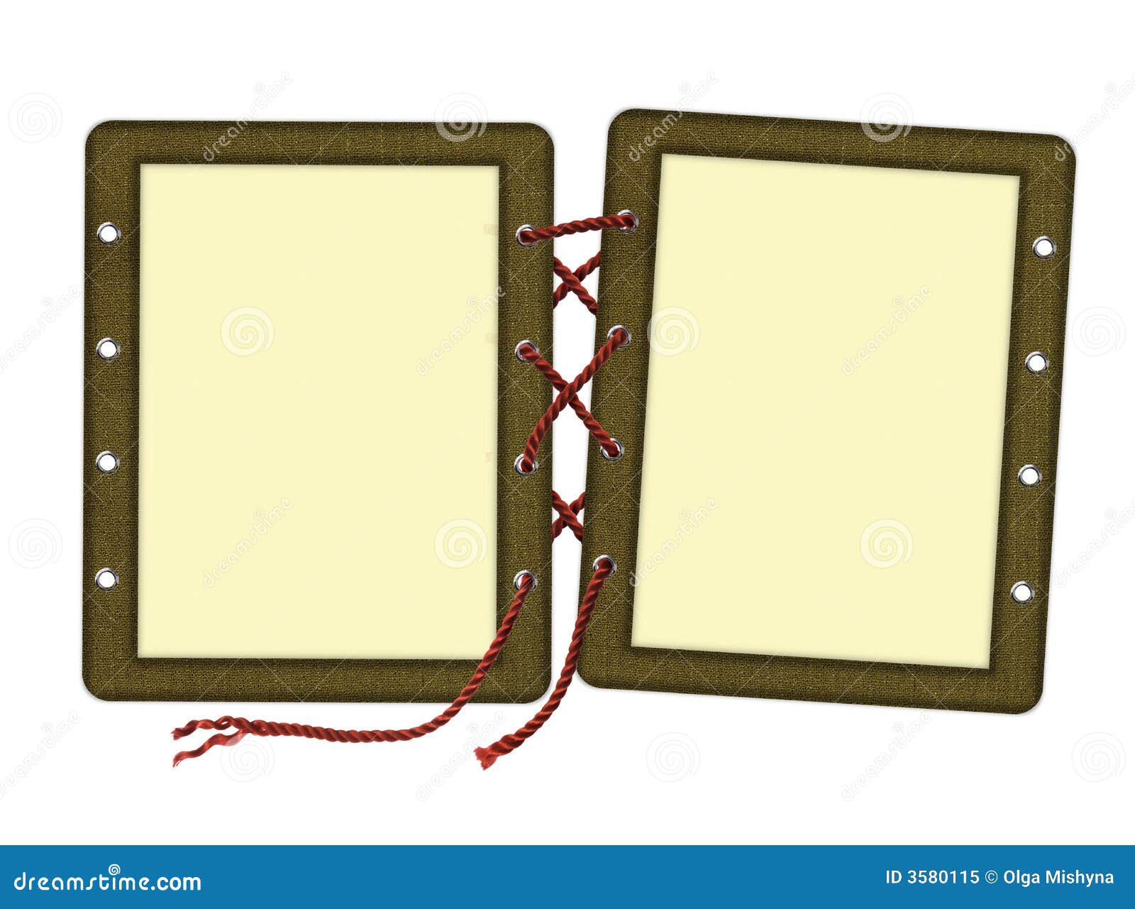 Frame For Two Photos Laces Stock Illustration Frame For Two Photos Laces Stock Illustration