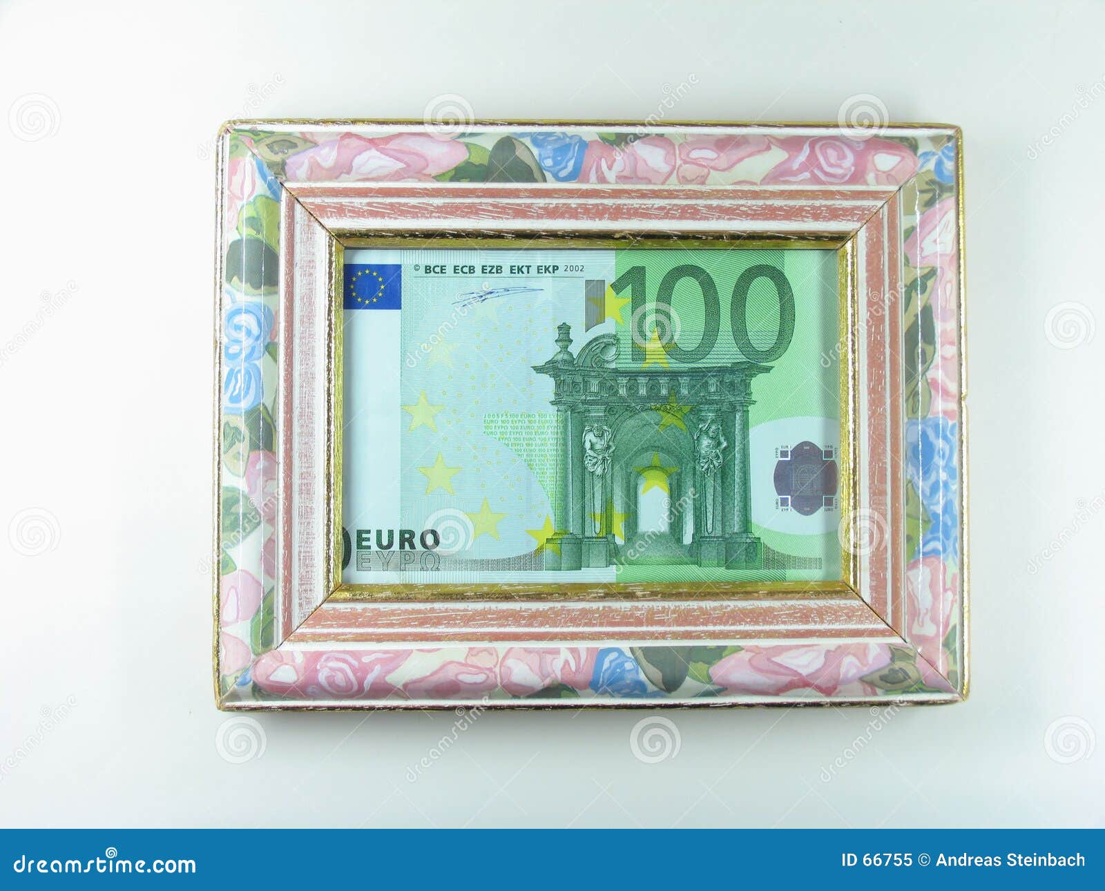 Framed money stock image. Image of blue, economy, kitschy 66755