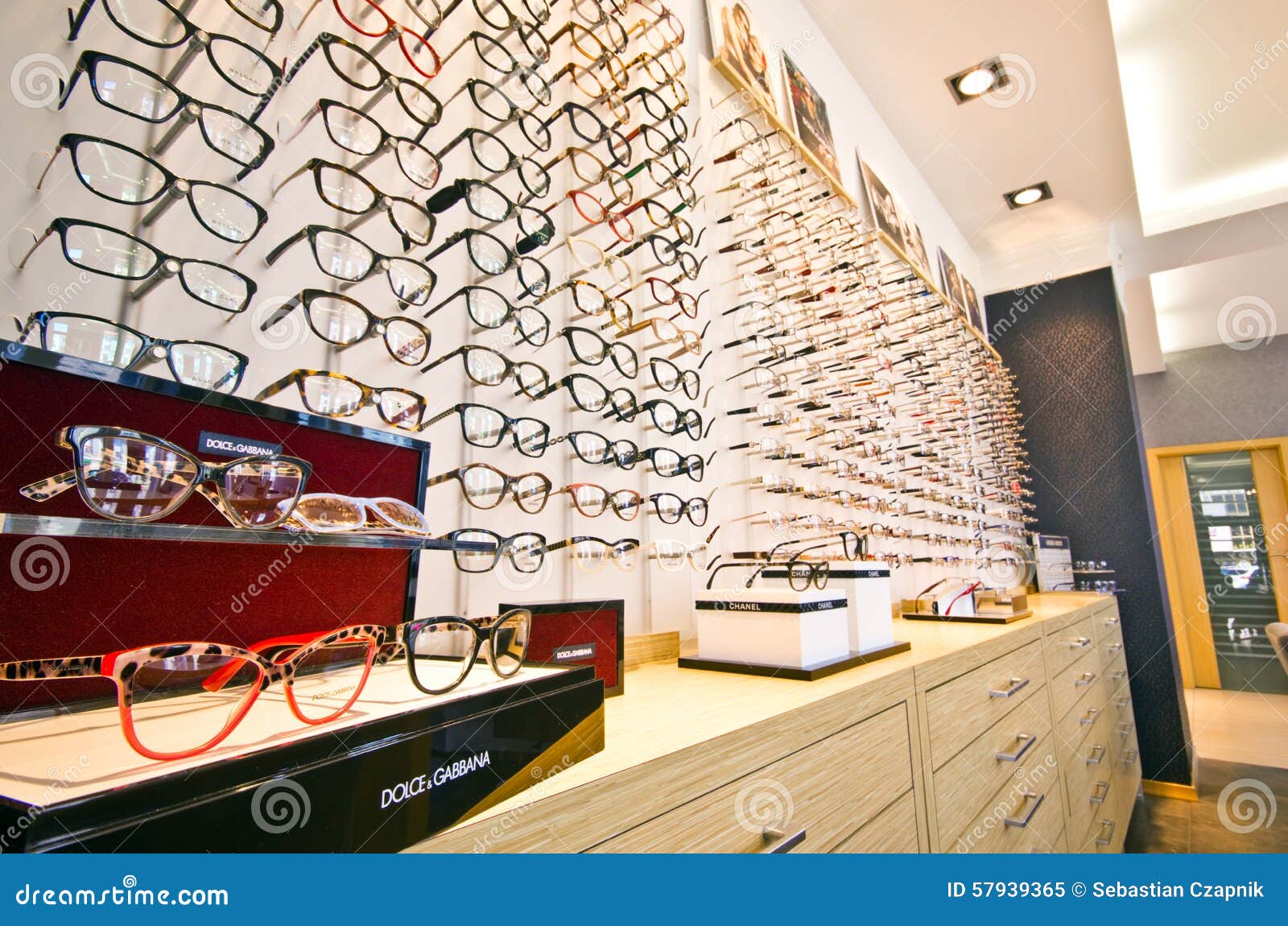 Frames in optician store editorial image. Image of dolce 57939365