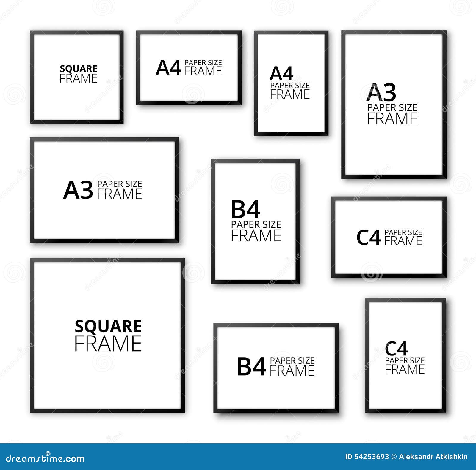 Frames Set Stock Vector Illustration Of Glass Concept