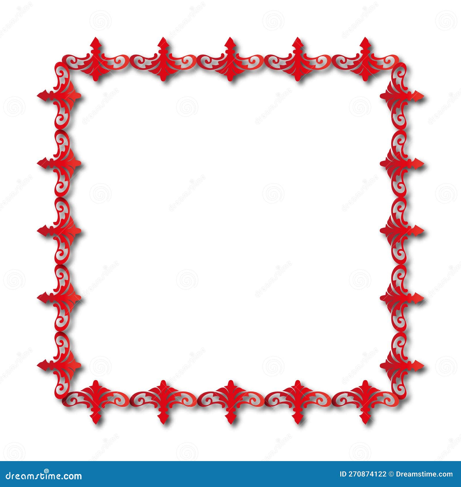 Frames in Vintage Style with Elements of Ornament Stock Illustration