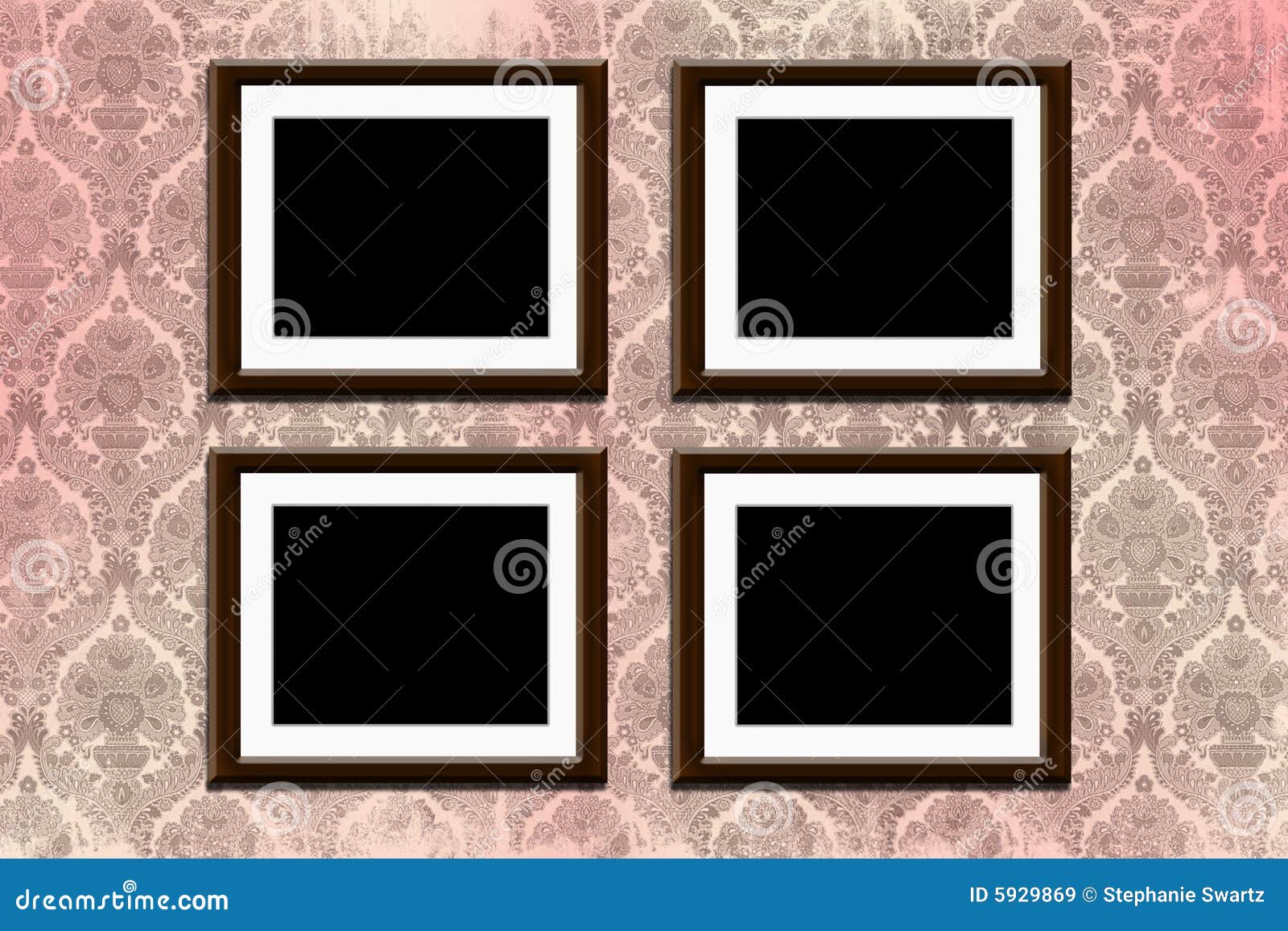 Frames on wallpaper stock image. Image of edge, photographic 5929869