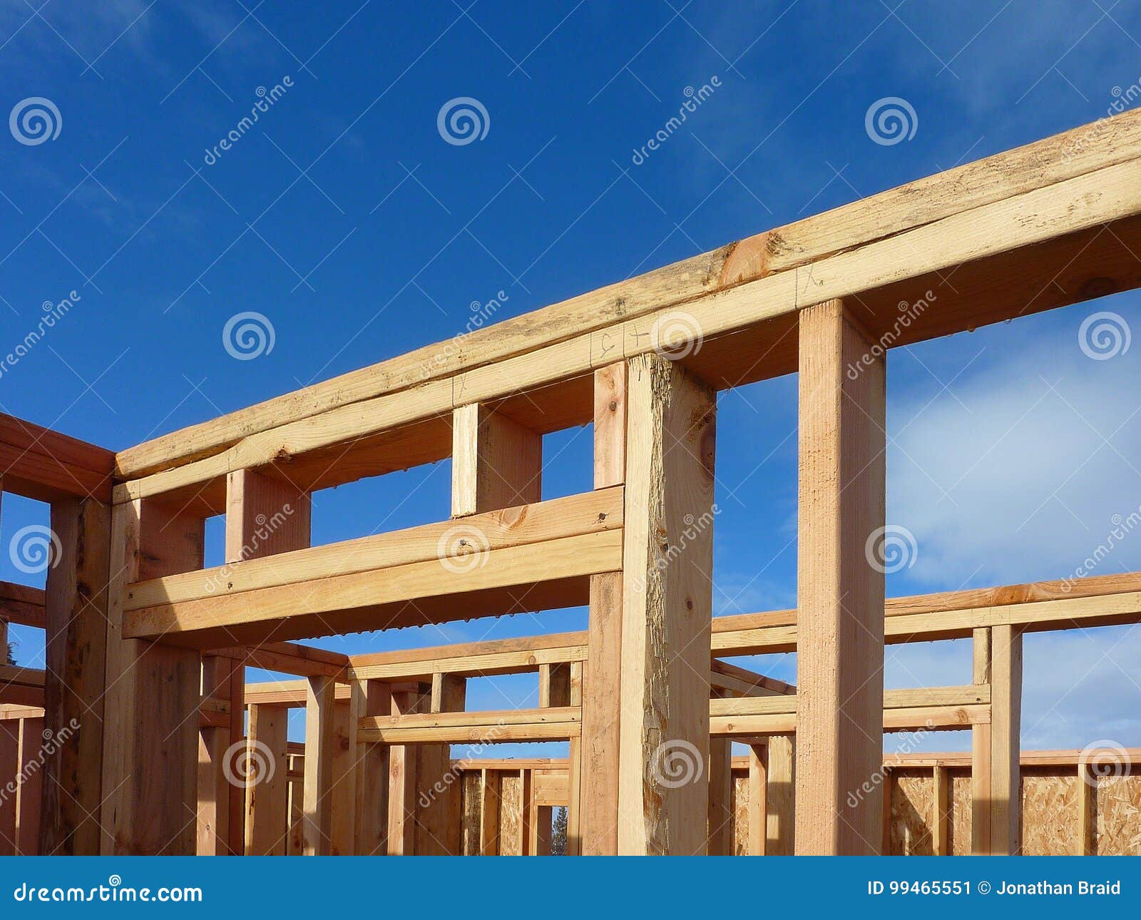 Framing stock image. Image of timber, wood, architecture 99465551