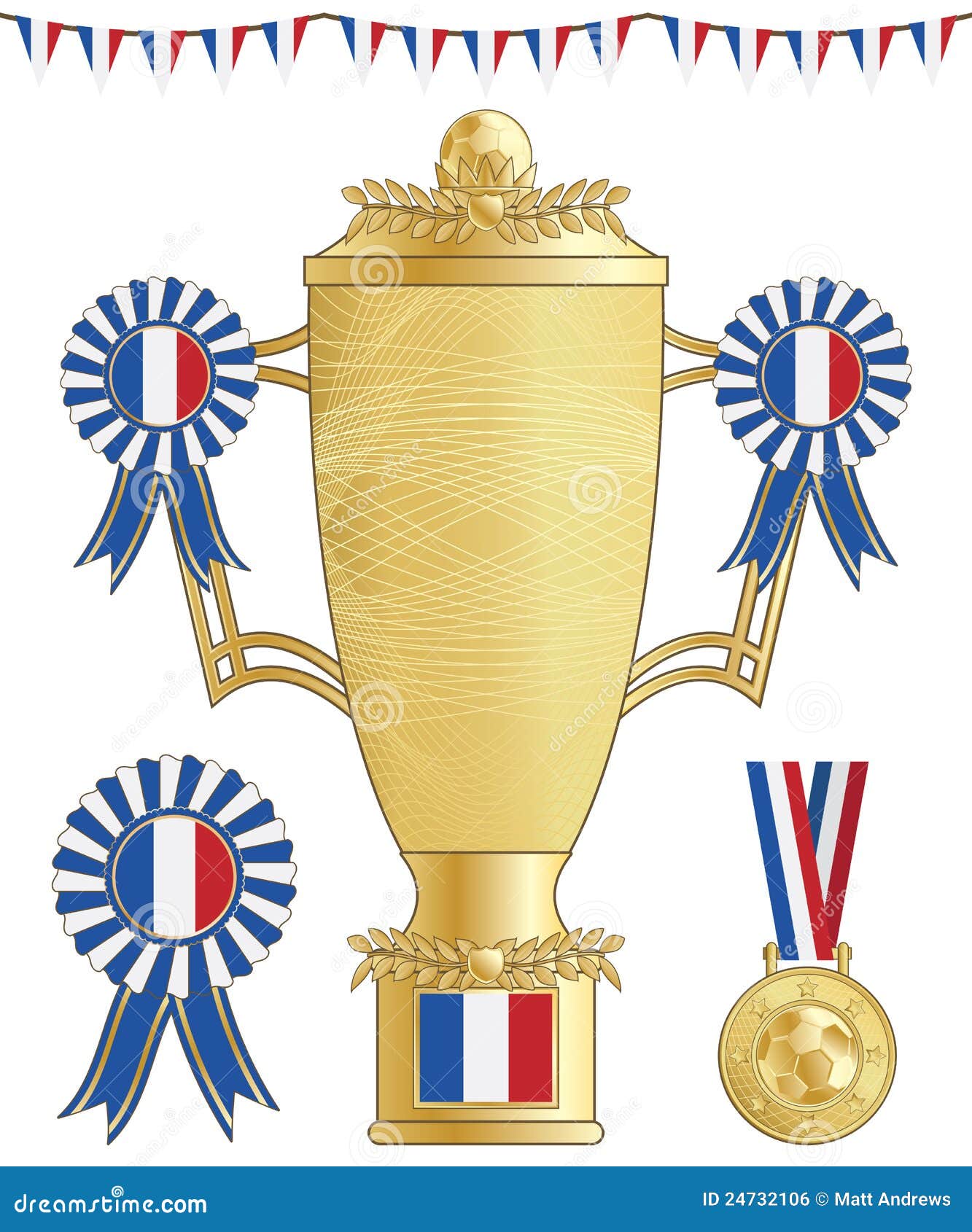 France football trophy stock vector. Illustration of trophy - 24732106