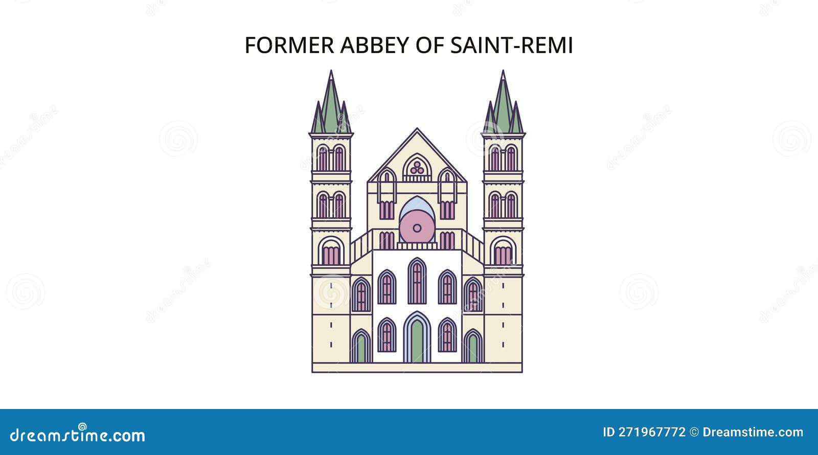 france, former abbey of saint remi landmark tourism landmarks,  city travel 