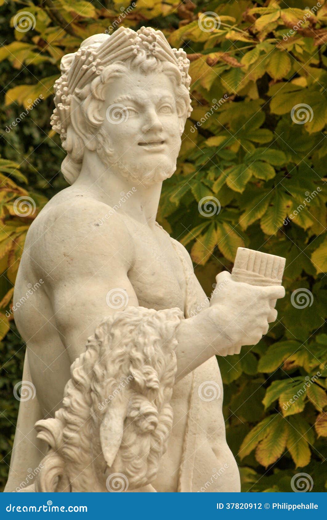 France, Marble Statue in the Versailles Palace Park Stock Photo Image