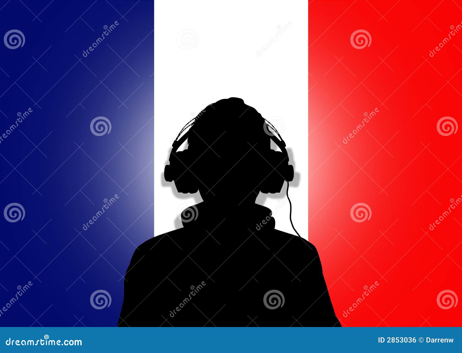 France Music stock illustration. Illustration of flag 2853036