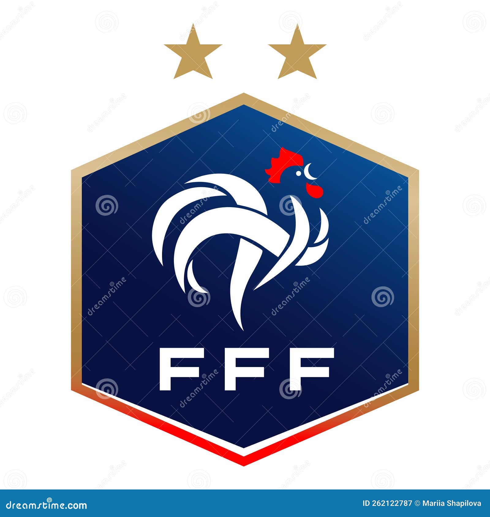 Premium Vector | France team badge for football tournament