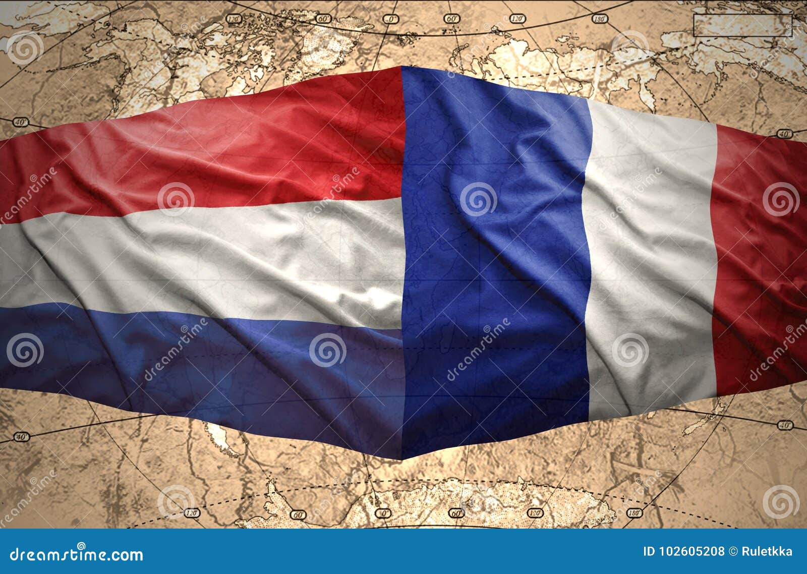 France and Netherlands stock illustration. Illustration of country