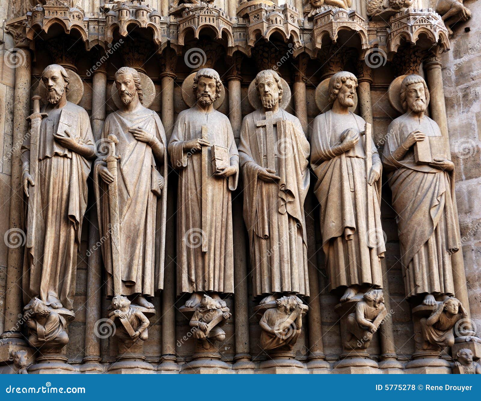 France, Paris: Catedral De Notre Dame Fotos de Stock 