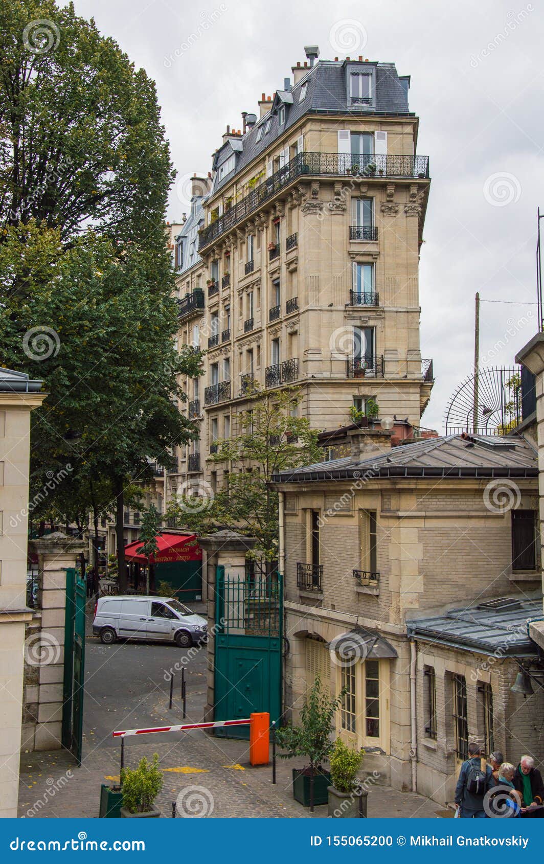 France, Paris, October 6, 2014: Paris Residential Buildings. Old Paris