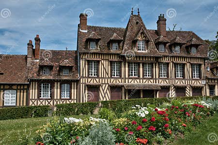 France, Picturesque Village of Lyons La Foret Stock Image - Image of