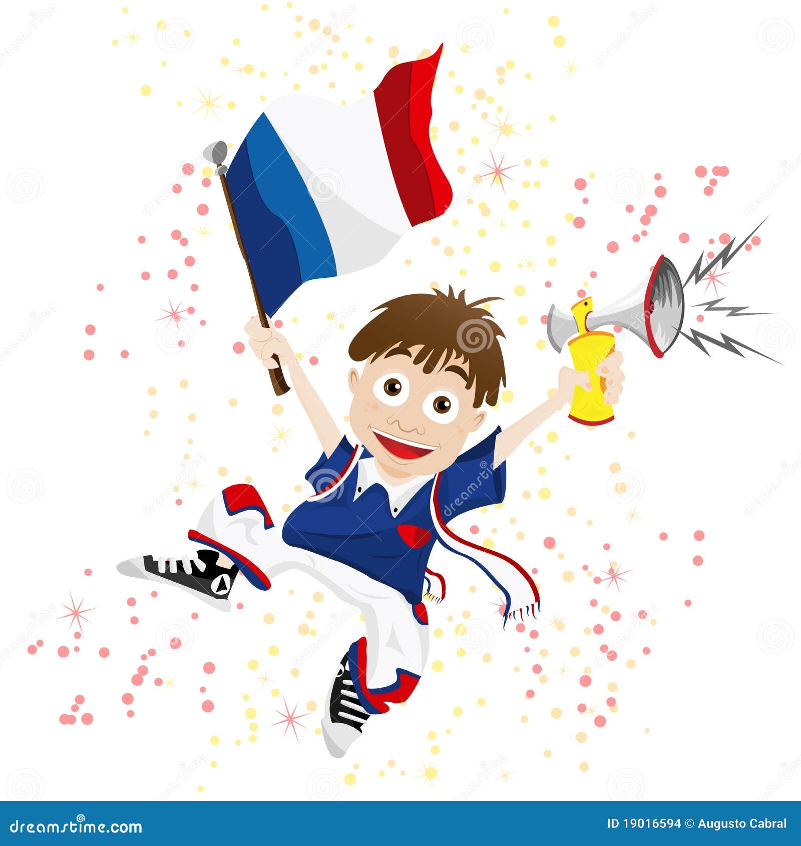 France Sport Fan stock vector. Illustration of scarf 19016594