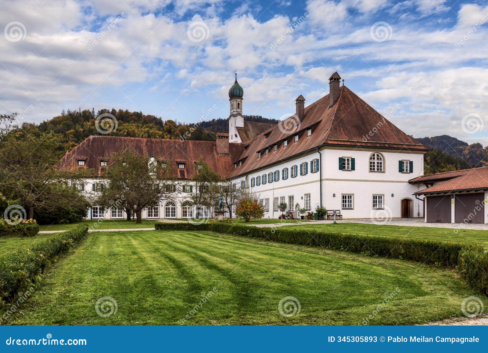 the beautiful franciscan monastery of st. stephen in fÃ¼ssen, germany