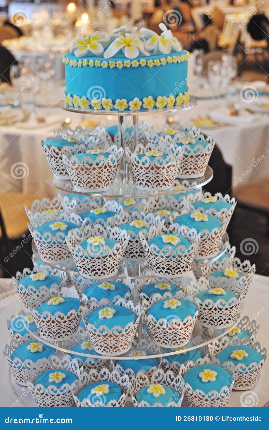 Vegan Wedding Cupcake Tower with vegan cupcakes