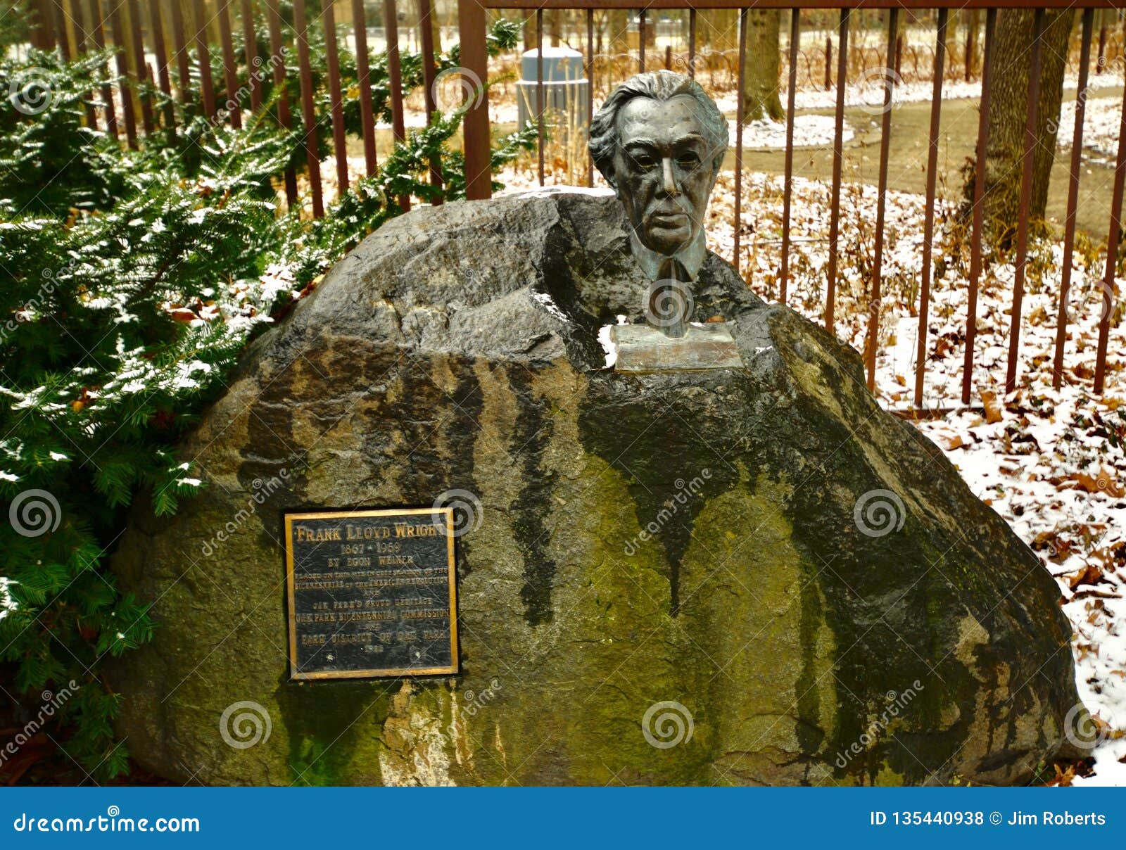 Frank Lloyd Wright Memorial Editorial Stock Photo Image Of Piece