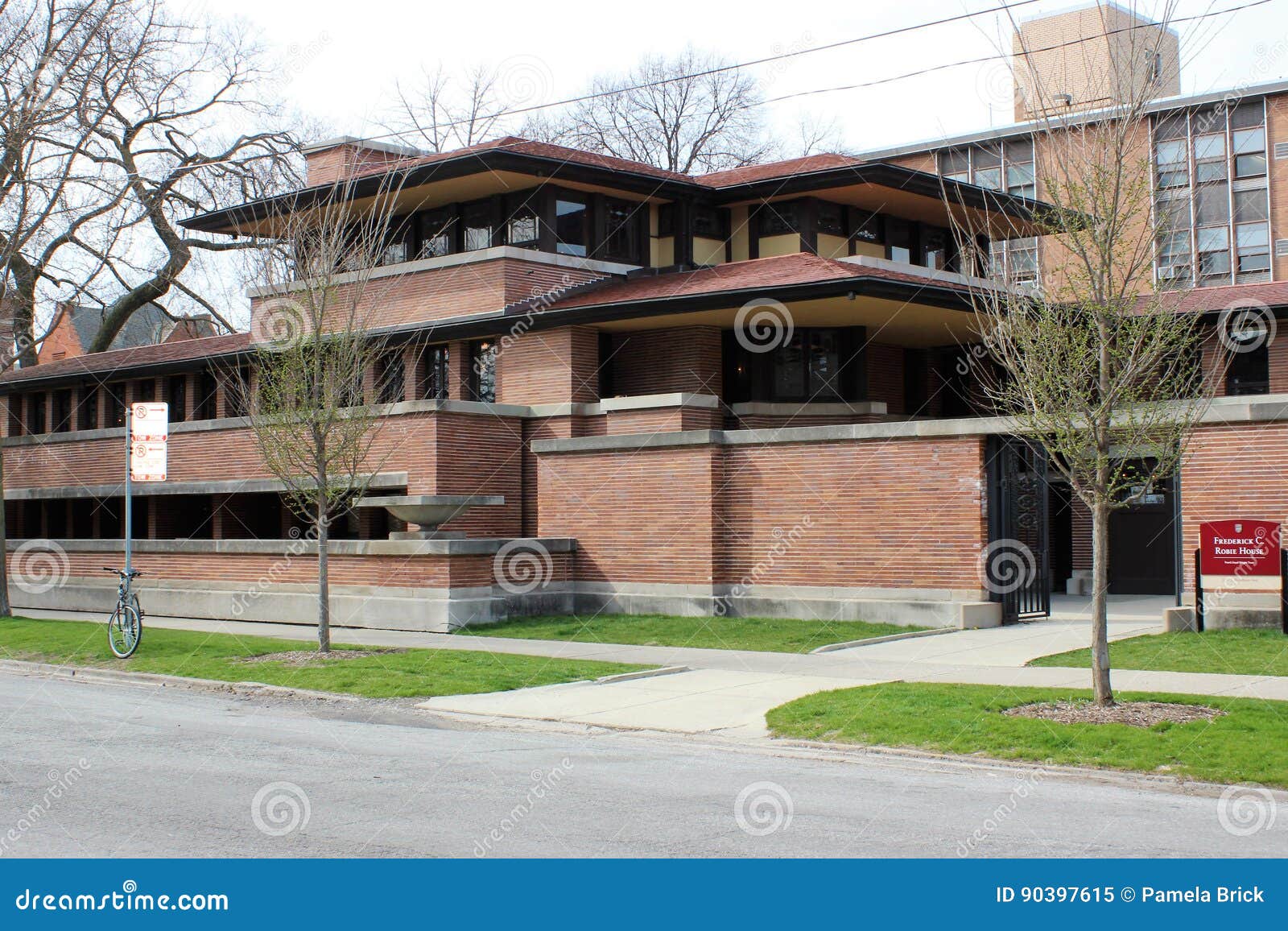 Frank Lloyd Wright S Robie House Chicago Redaktionelles