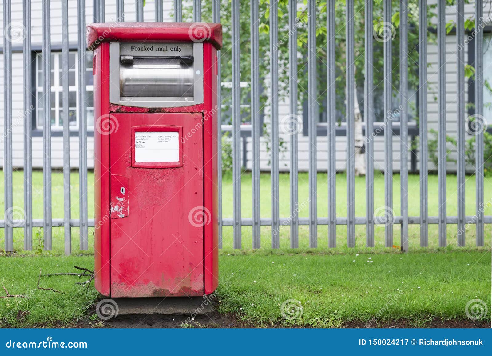 Franked Mail only Postbox at Place of Work Outdoors Stock Image Image