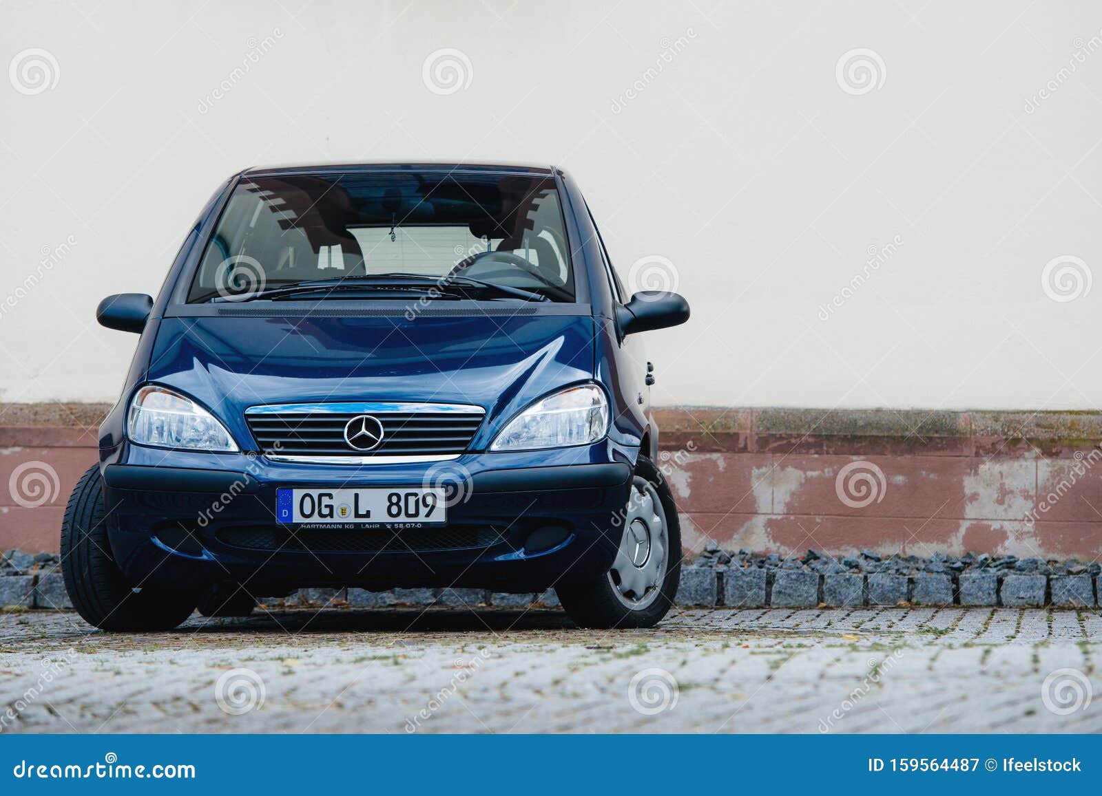 New Blue Mercedes-benz a Klass Car Editorial Photography - of chrome, hatchback: