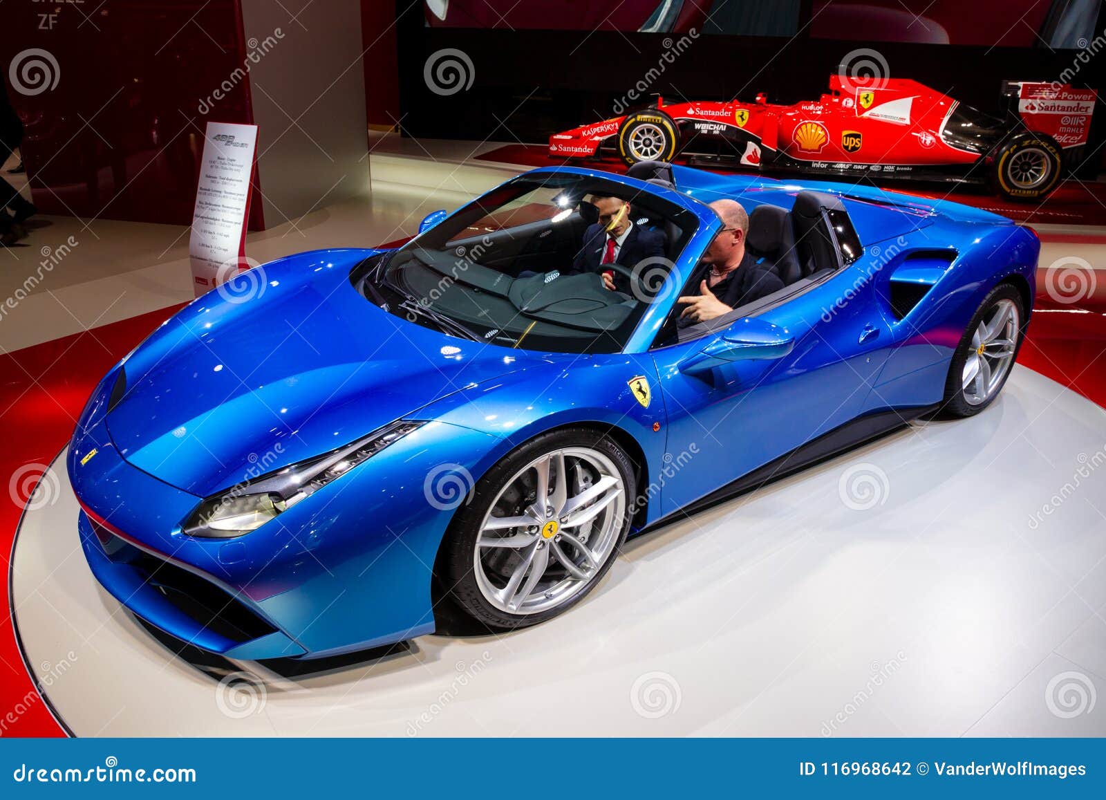 Ferrari 488 Gts Spider Sports Car Editorial Photography