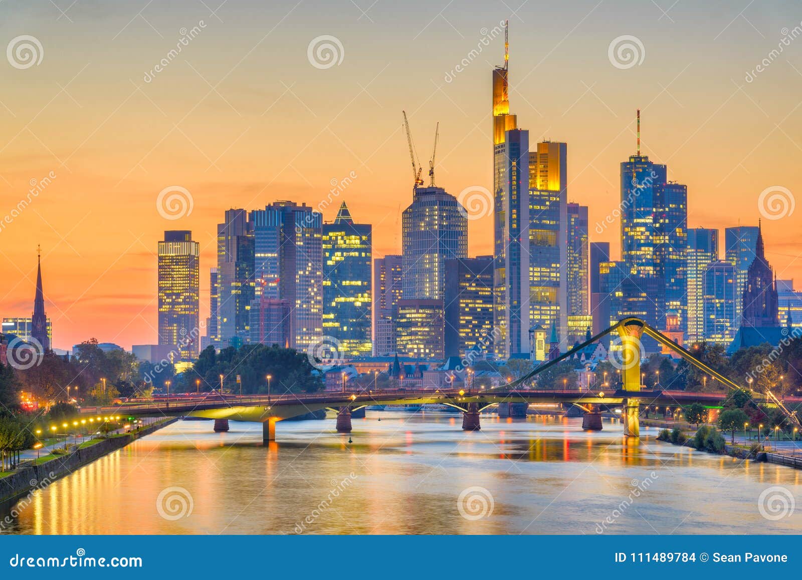 frankfurt, germany skyline