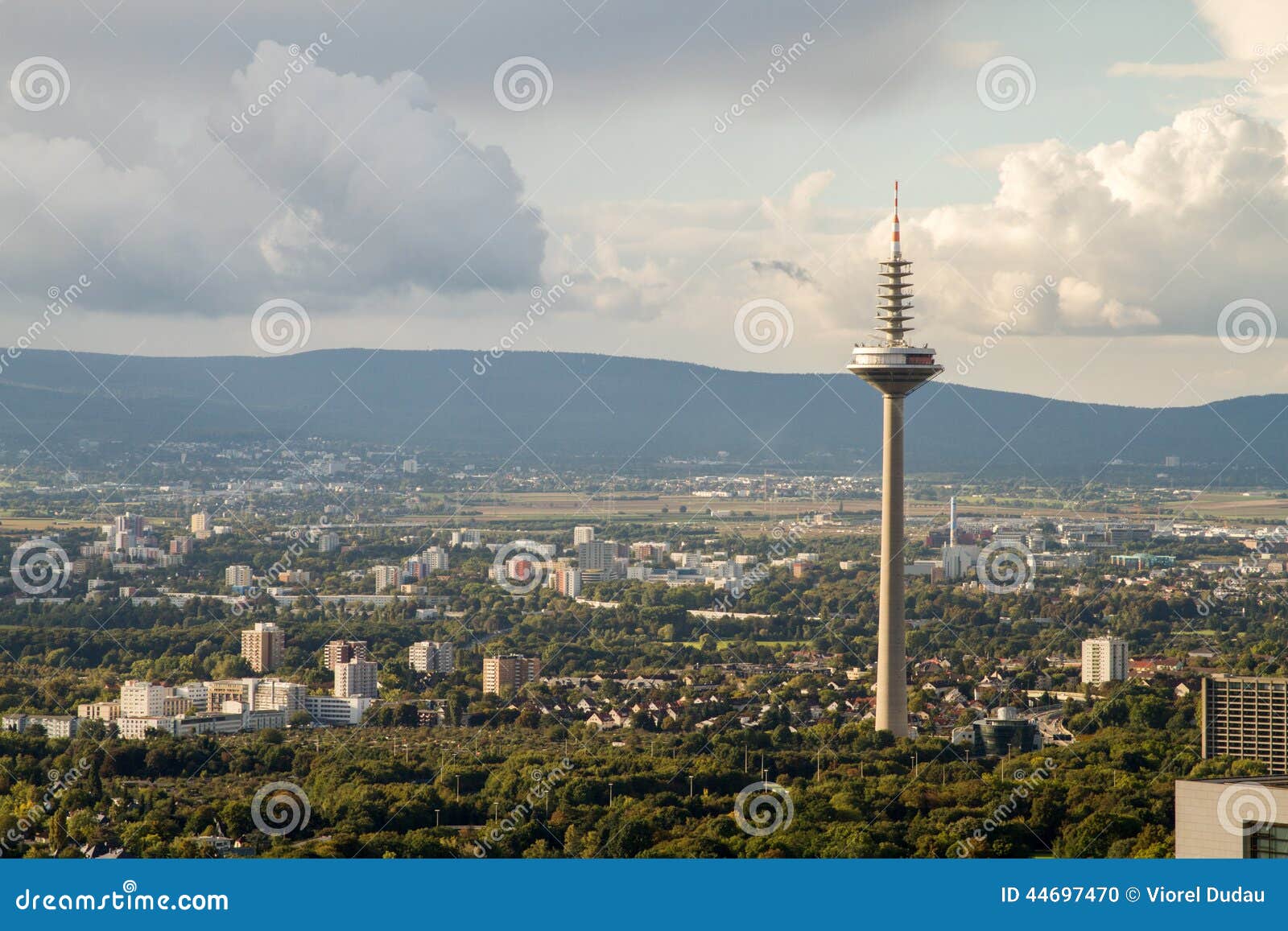 Frankfurt Tv Tower Europaturm Stock Photo Image Of Germany Tower
