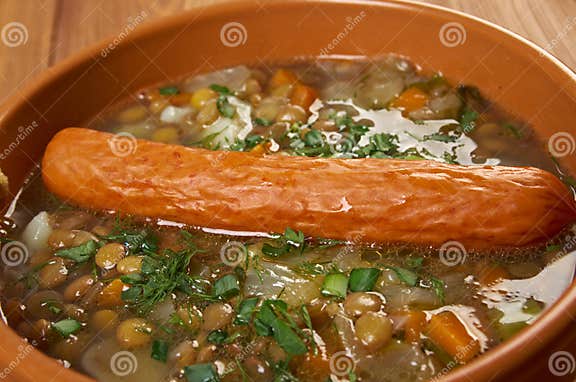Frankfurter Linsensuppe stock photo. Image of lunch, hearty - 37415592