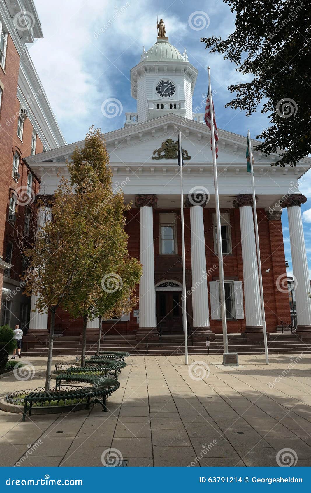 Franklin County Courthouse imagem de stock editorial. Imagem de estilo