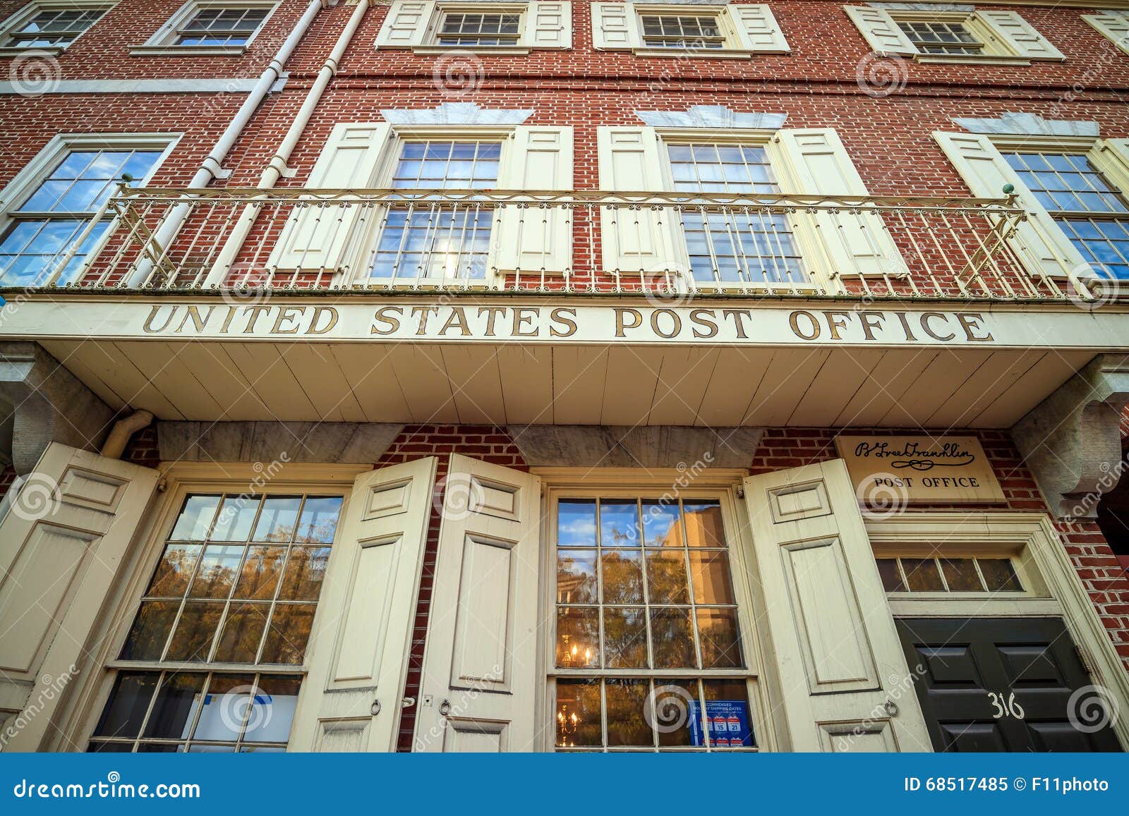 Franklin Post Office editorial image. Image of brick 68517485
