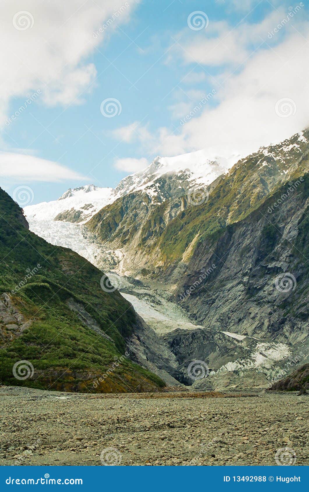 Franz glaciär josef New Zealand. ö josef nya södra zealand för alpsfranz glaciär