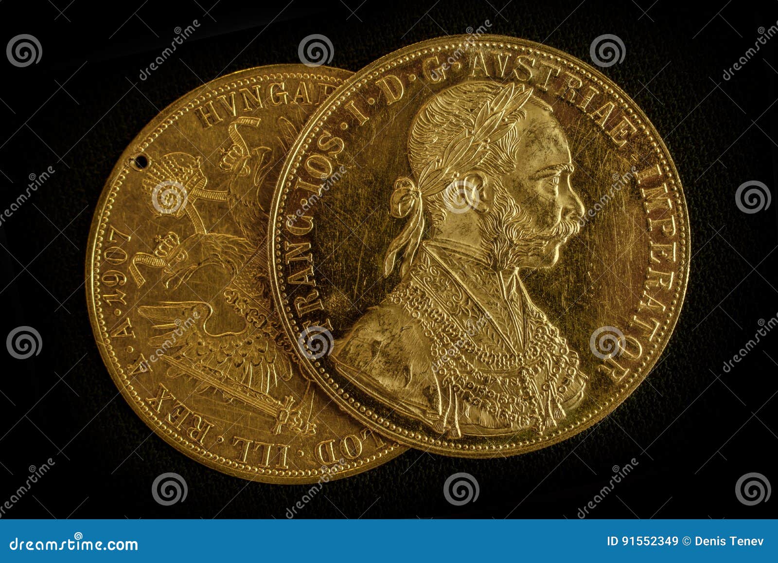 franz joseph i, austro-hungarian golden ducats from 1915