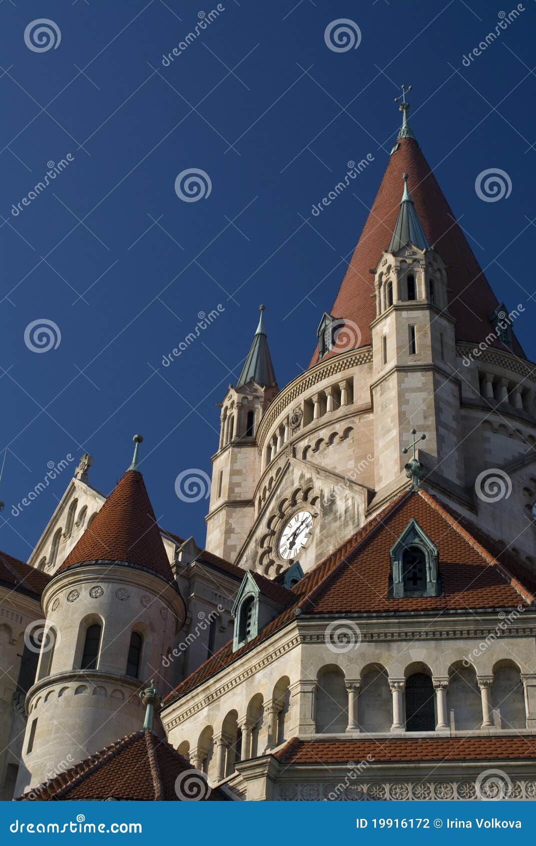 Franz Von Assisi Kirche in Vienna Stock Photo Image of tower, church
