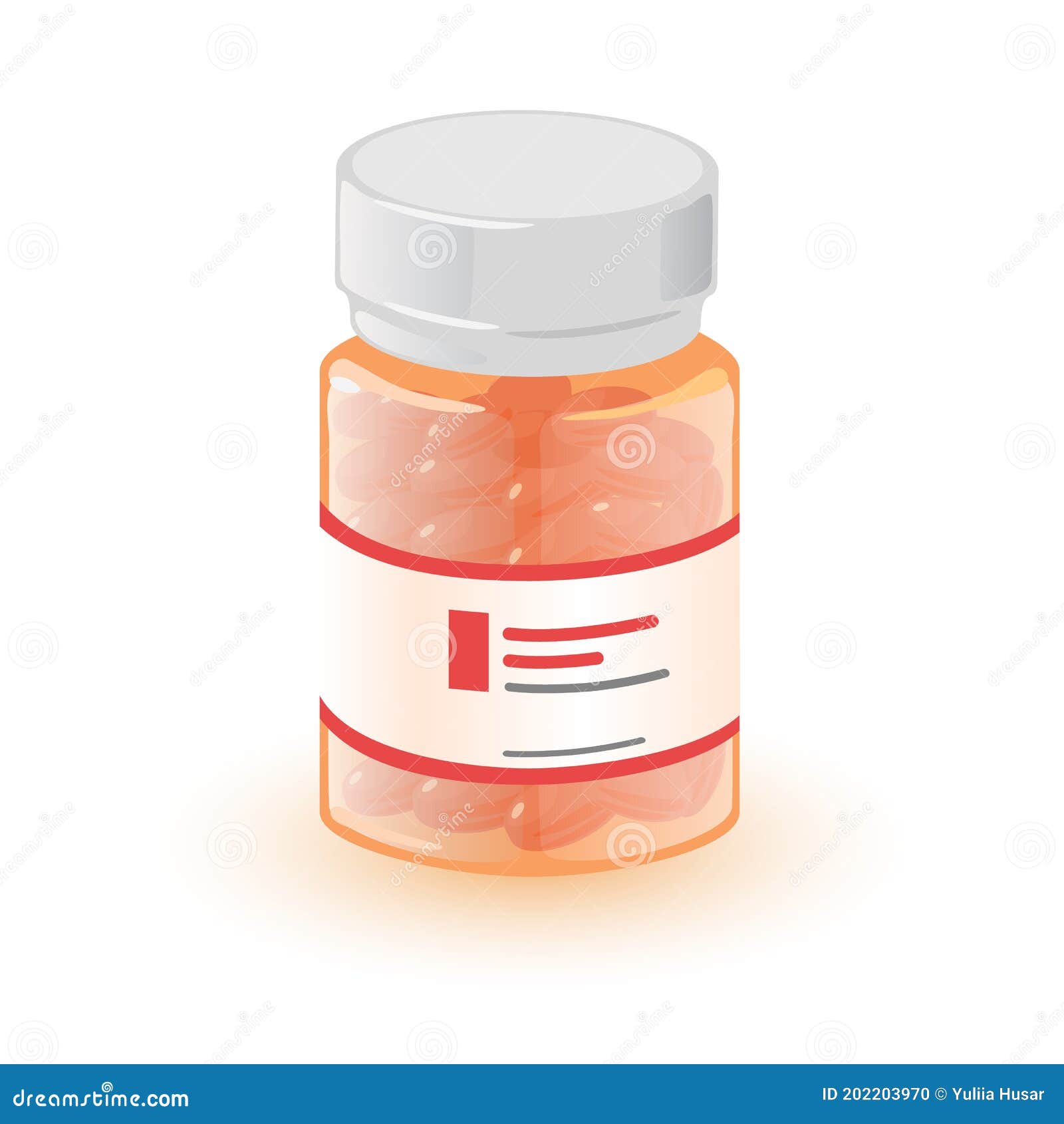 Frasco de desenho animado de medicamento produtos farmacêuticos