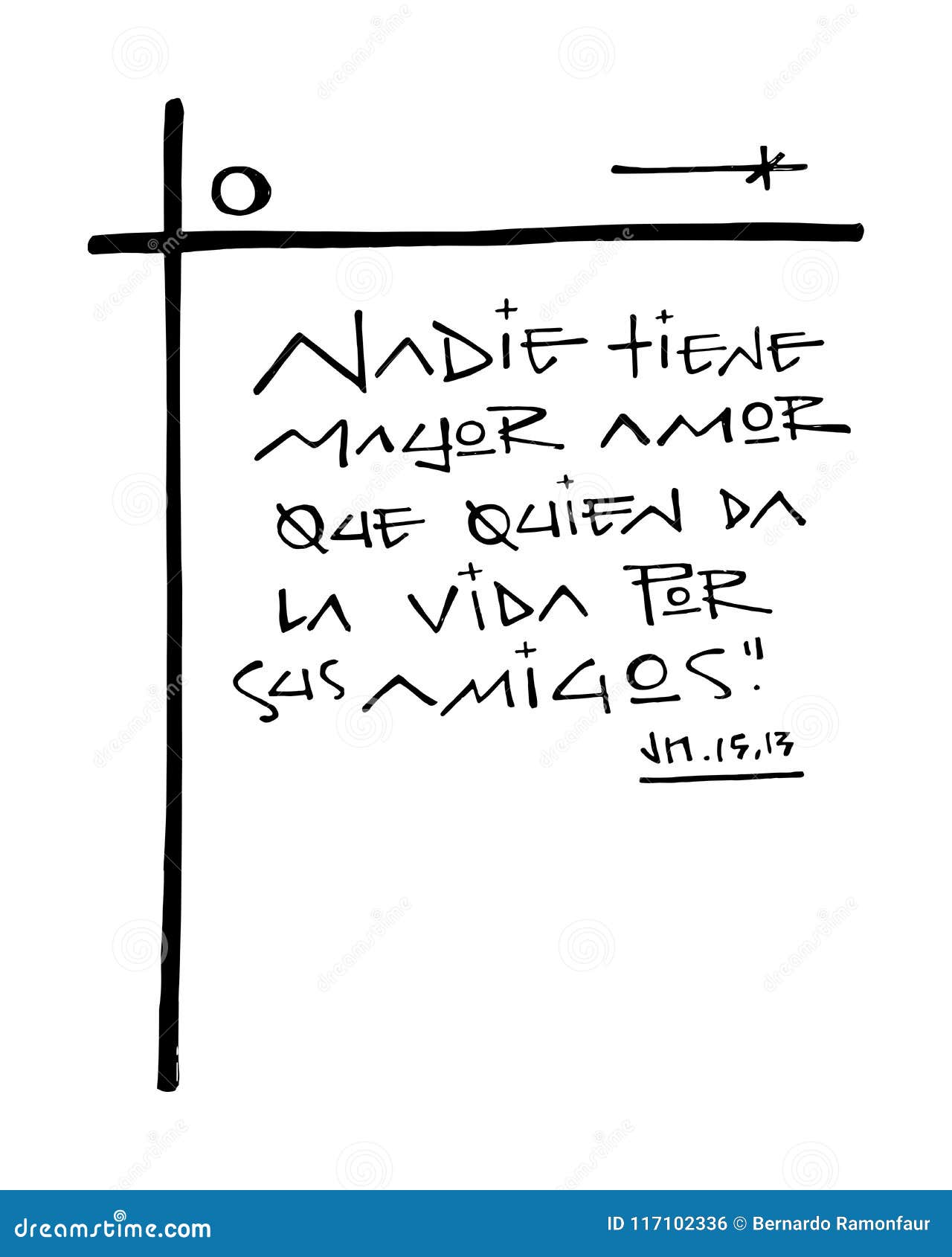 Frase Cristã Religiosa No Espanhol Ilustração do Vetor - Ilustração de  frase, religioso: 119731818