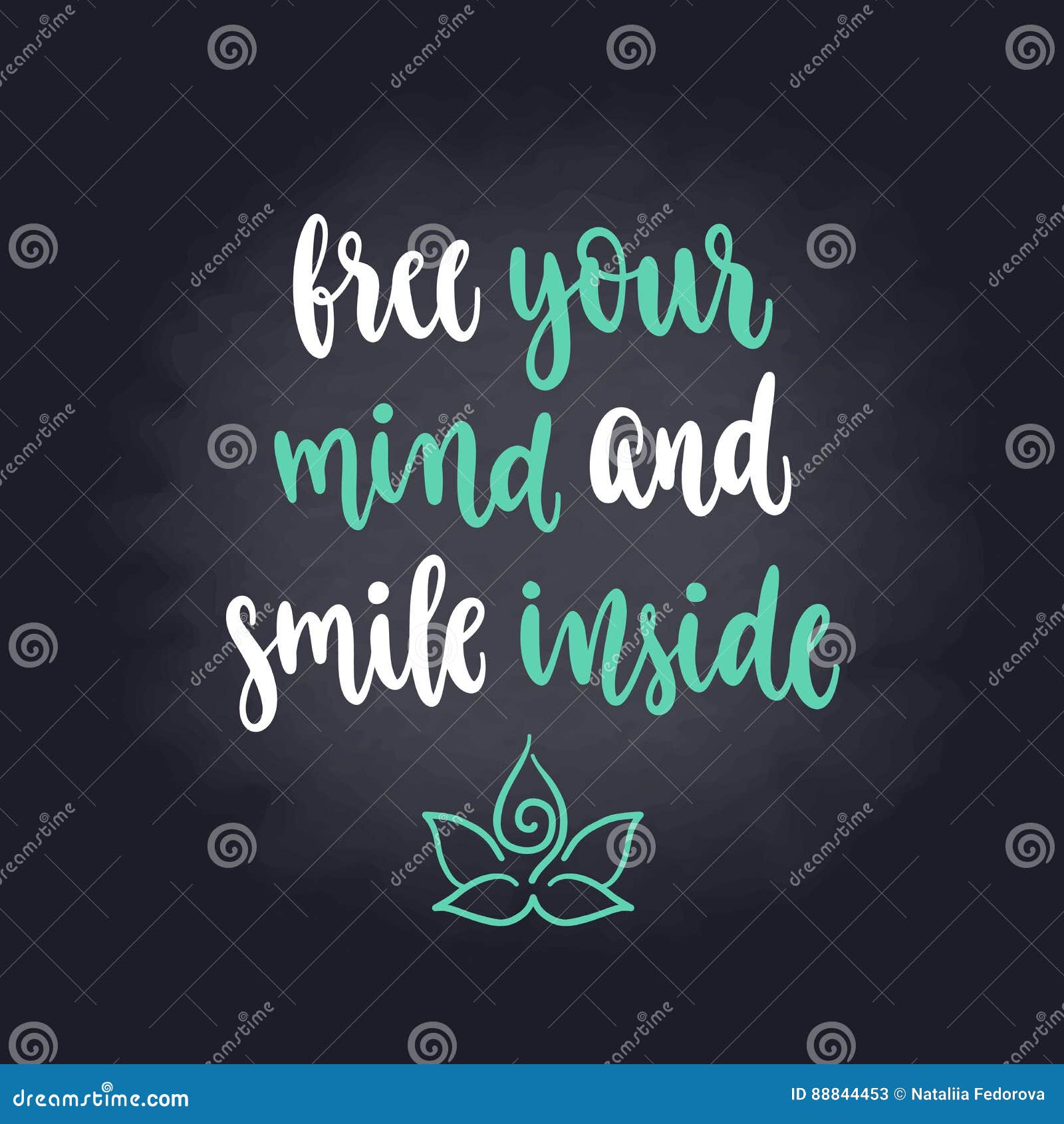 Frase Di Yoga Illustrazione Vettoriale Illustrazione Di Equilibrio 88844453