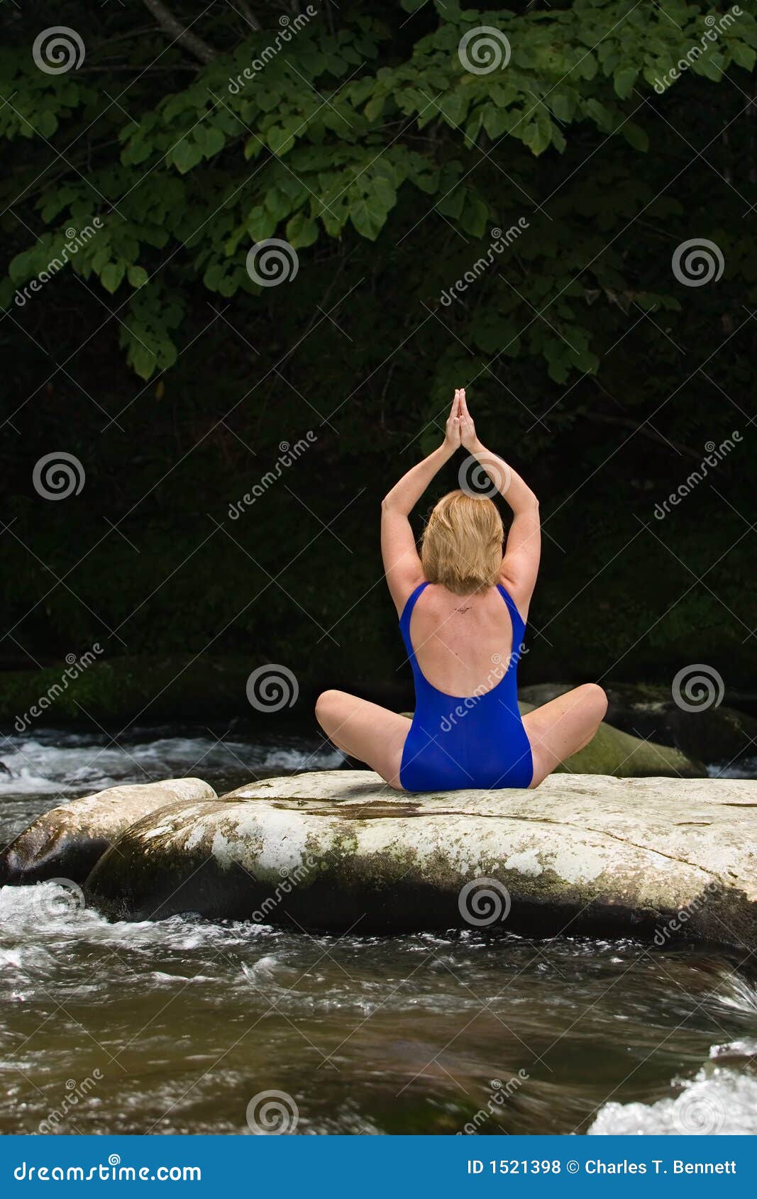 Aus einem yoga-mädchen