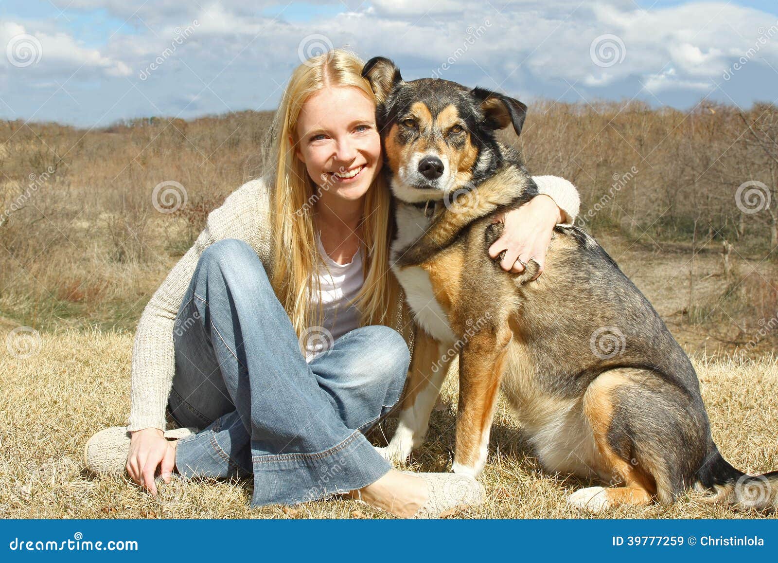 Hund frau Woman with