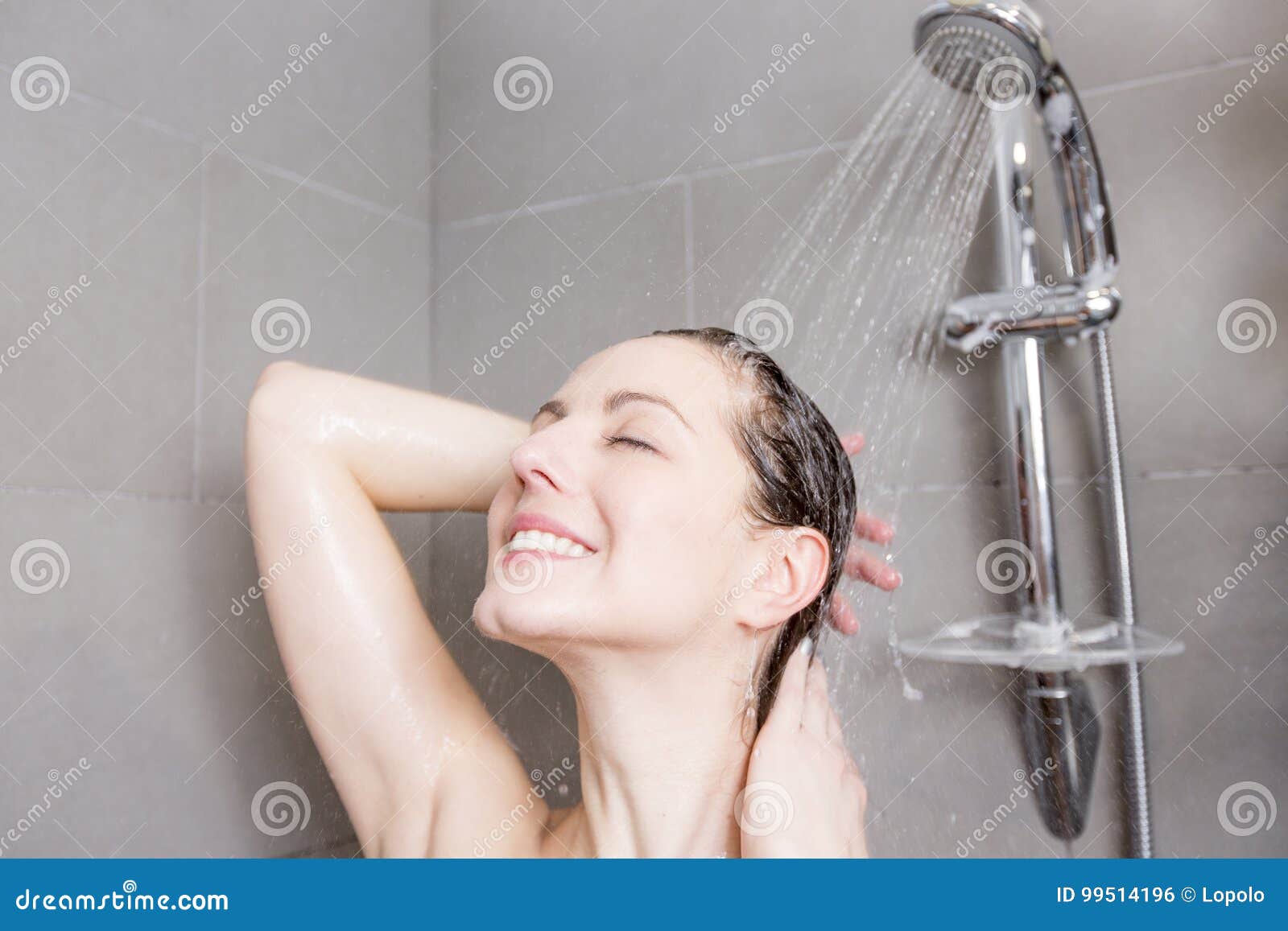 Shower brunette