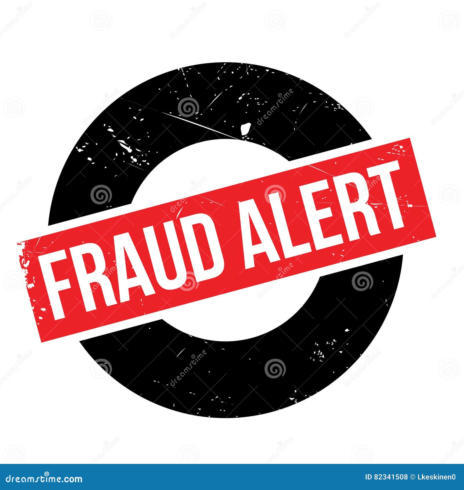 fraud alert rubber stamp