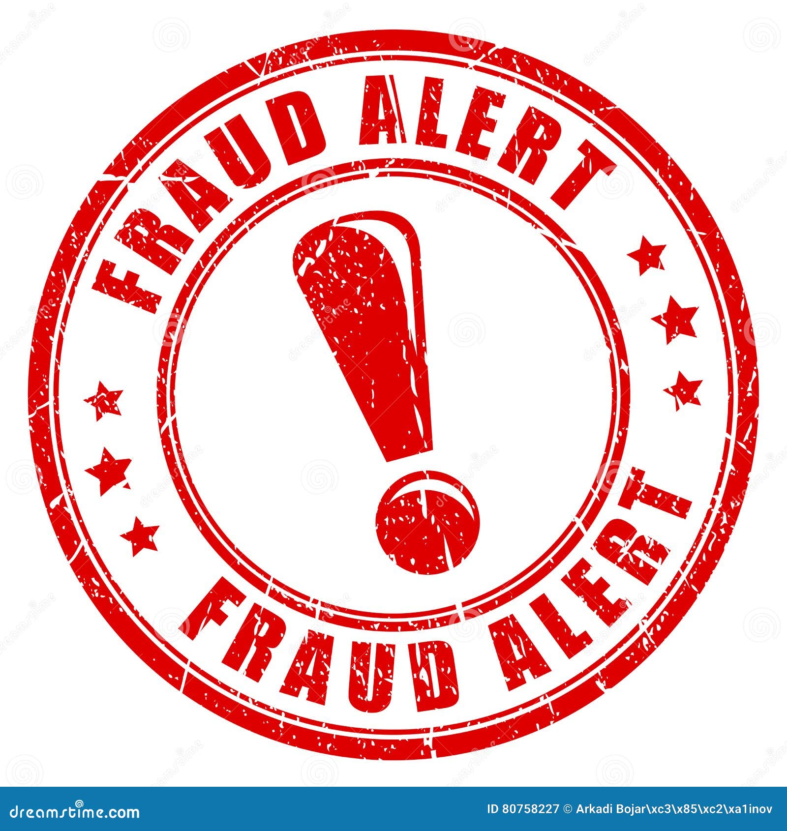 Fraud Alert Rubber Stamp Stock Vector Illustration Of Hacking 80758227