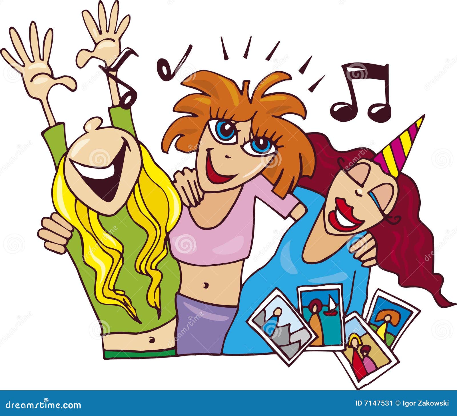 Frauenparty vektor abbildung. Illustration von partei - 7147531 Funny Party Time Images