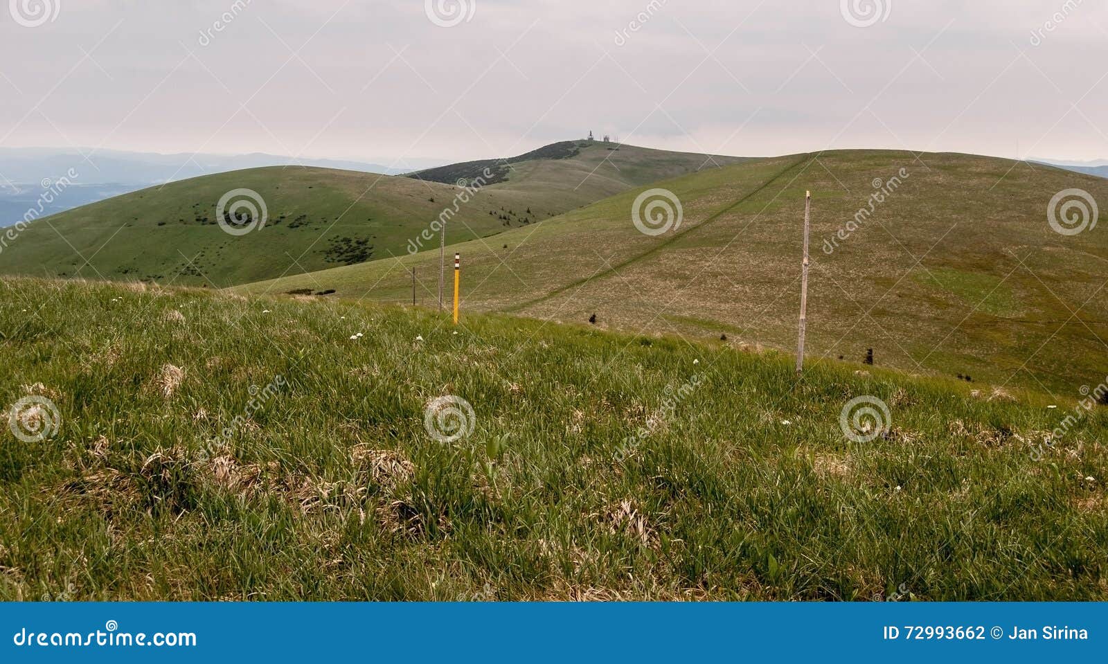 frckov and krizna hill from ostredok in velka fatra mountains