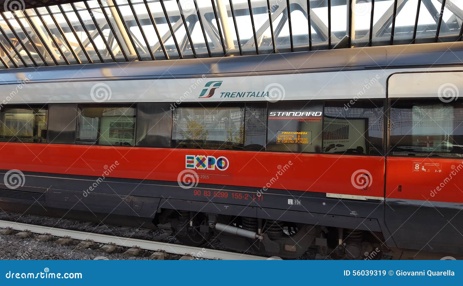 freccia rossa train to expo 2015 milan italy