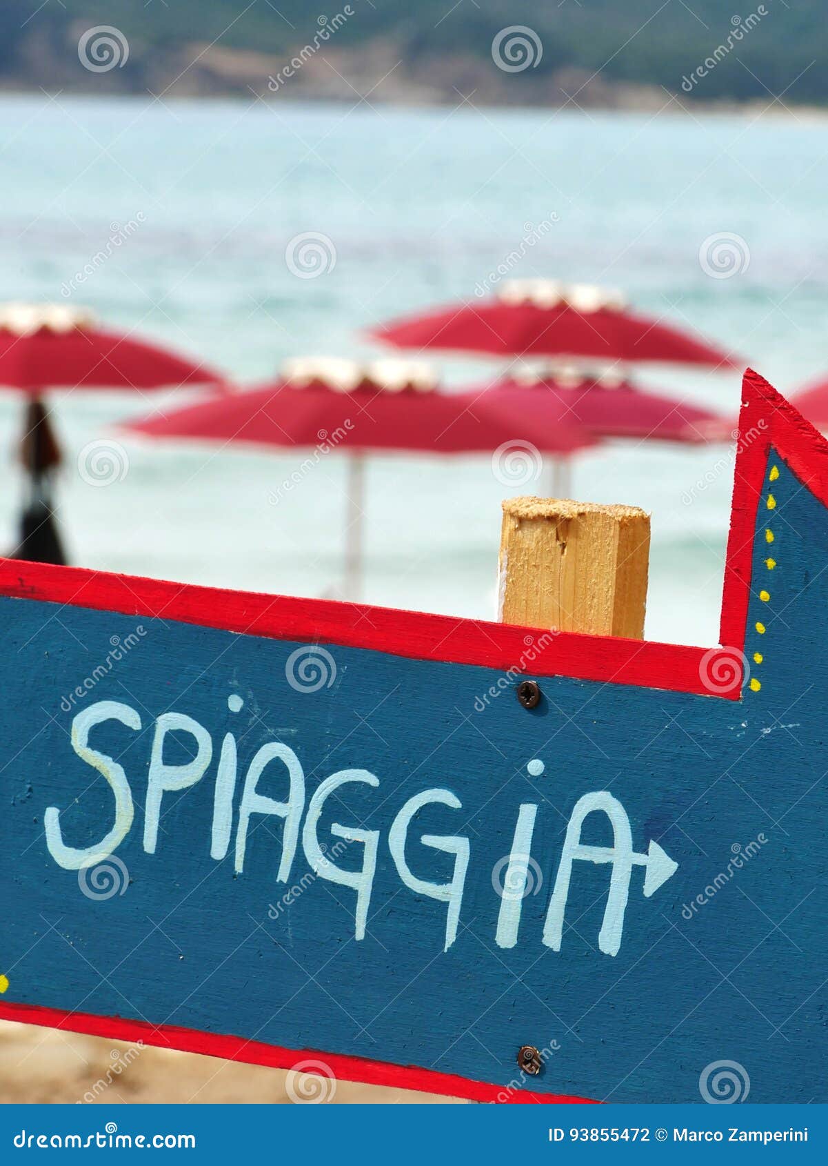 freccia spiaggia arrow