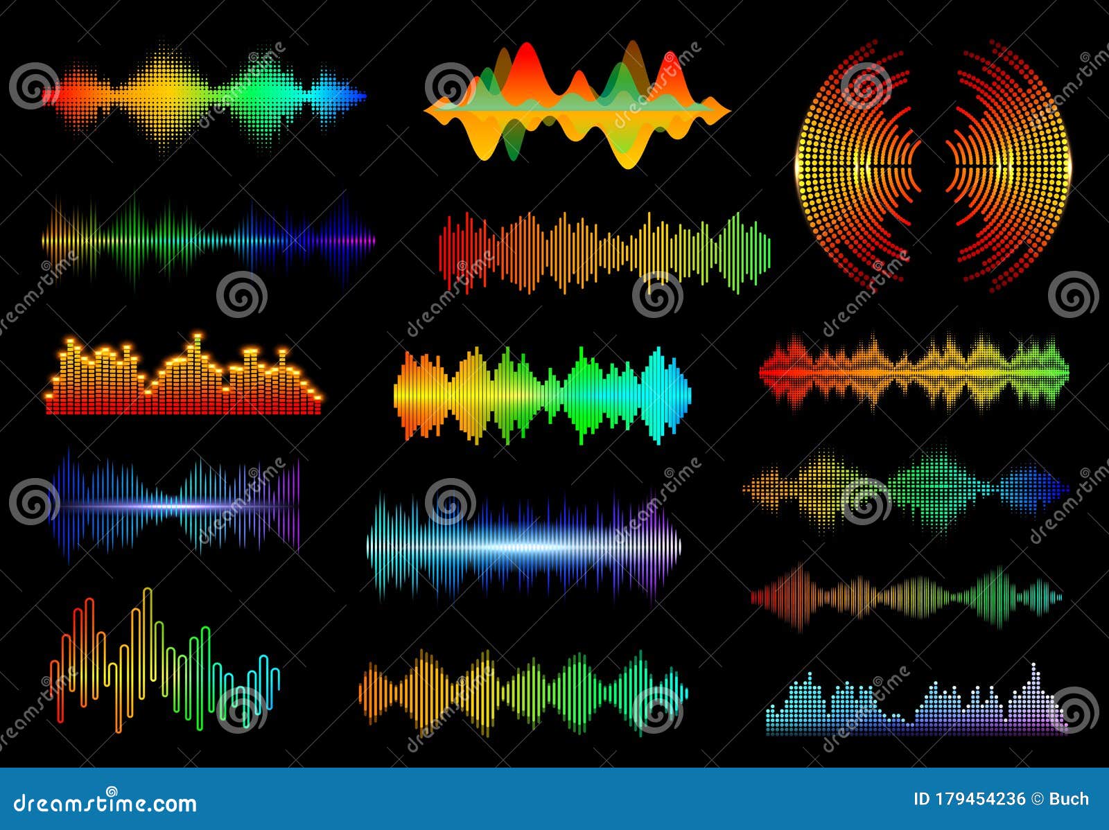 onda de audio de sonido del ecualizador. frecuencia de la música