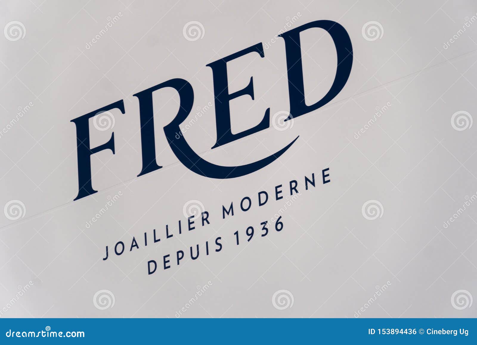 Fred Paris Joaillier Jewellery Store Editorial Photo - Image of